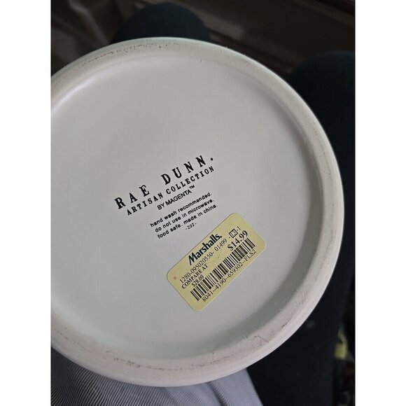 NWT Rae Dunn Artisan Be Mine Valentines Day Large Canister Gold Writing Ivory - Picture 9 of 9